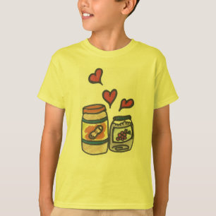 Camiseta Manteiga de amendoim do miúdo engraçado e t-shir