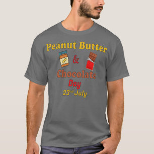 Camiseta Manteiga de amendoim e Chocolate dia 23 de julho