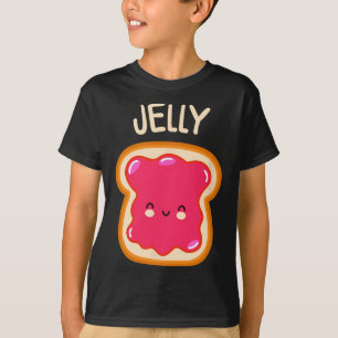 Camiseta Manteiga de Amendoim e Geleia Gêmeos Melhores Amig