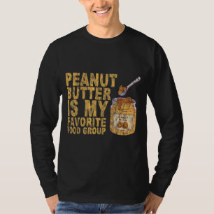 Camiseta Manteiga De Amendoim É Meu Grupo De Comidas Favori