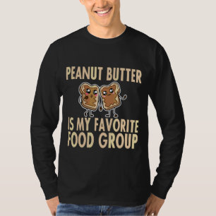 Camiseta Manteiga De Amendoim É Meu Grupo De Comidas Favori