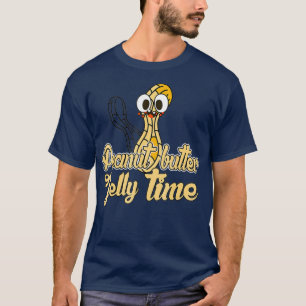 Camiseta Manteiga de amendoim Geleia Engraçada Teto De Ame