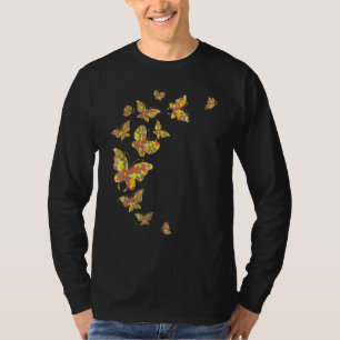 Camiseta Manteiga De Borboleta Que Ama Borboletas Flores