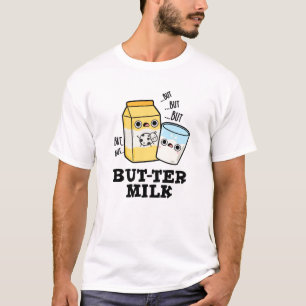 Camiseta Manteiga Leite Comida Engraçada Laticínios Láteos