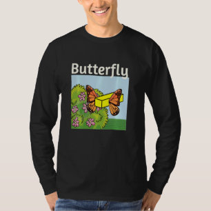 Camiseta Manteiga Para Cima E Fragmento Do Casulo