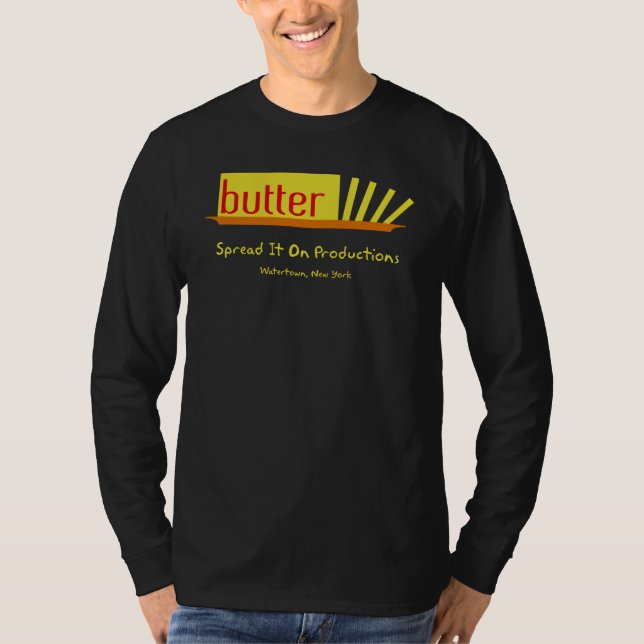 Camiseta manteiga preta (Frente)