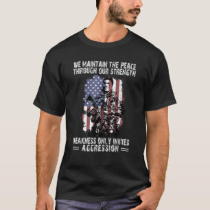 Camiseta Mantemos A Paz Através Das Nossas Fraquezas De For