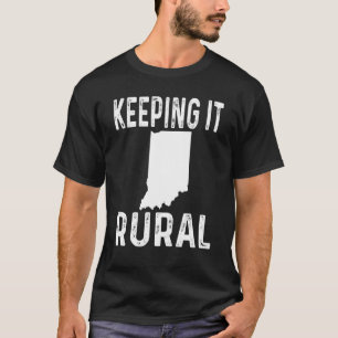 Camiseta Mantendo-A Rural, Fazendeiro Do País De Indiana