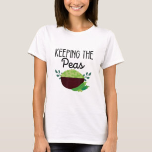 Camiseta Mantendo as Ervilhas Engraçadas Grupo Ação de Graç