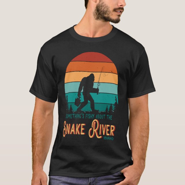 Camiseta Mantenha A Aventura De Pesca Do Rio Idaho Cobra Sa (Frente)