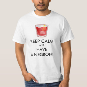 Camiseta Mantenha a Calma - Coquetel Negroni
