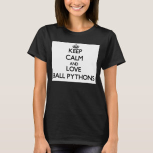 Camiseta Mantenha a calma e ame pitães da bola