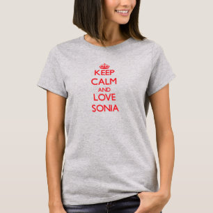 Camiseta Mantenha a calma e ame Sonia