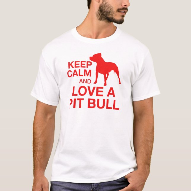Camiseta Mantenha a calma e ame um poço horizontal - (Frente)