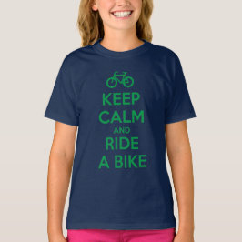 Camiseta Mantenha a Calma e Ande de Bicicleta