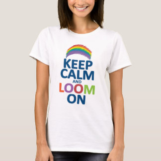 CAMISETA MANTENHA A CALMA E APAREÇA NO ARCO-ÍRIS