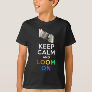 Camiseta Mantenha a calma e apareça no t-shirt (as cores