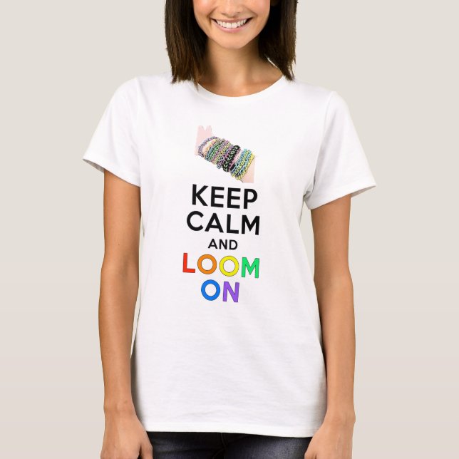Camiseta Mantenha a calma e apareça sobre (Frente)