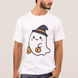 Camiseta Mantenha a Calma e Aproveite a Temporada Assustado