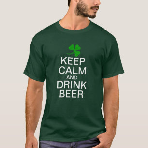 Camiseta MANTENHA A CALMA e BEBA CERVEJA