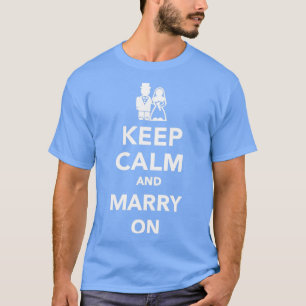 Camiseta Mantenha a calma e case em 3