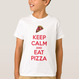Camiseta Mantenha a Calma e Coma Pizza 2
