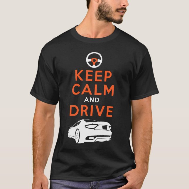 Camiseta Mantenha a calma e conduza - GranTurismo- (Frente)