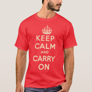 Camiseta Mantenha a calma e continue
