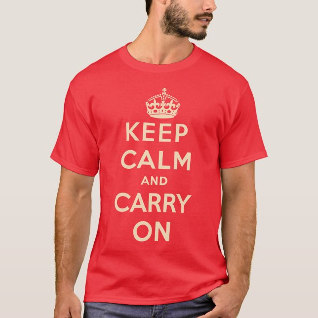 Camiseta Mantenha a calma e continue (Frente)