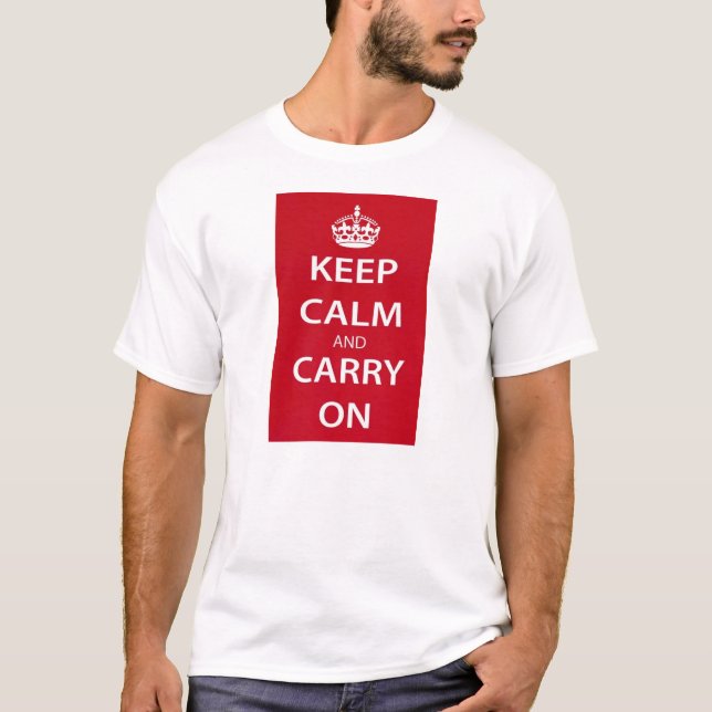 Camiseta Mantenha a Calma e Continue (Frente)