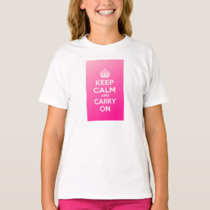 Camiseta Mantenha a calma e continue