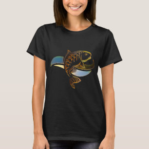 Camiseta Mantenha a Calma e Continue Pescando