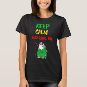 Camiseta Mantenha a Calma e Continue / tubarão / casaco