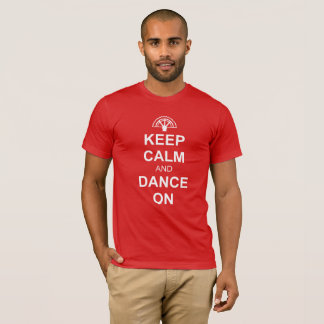 Camiseta Mantenha a calma e dance no t-shirt