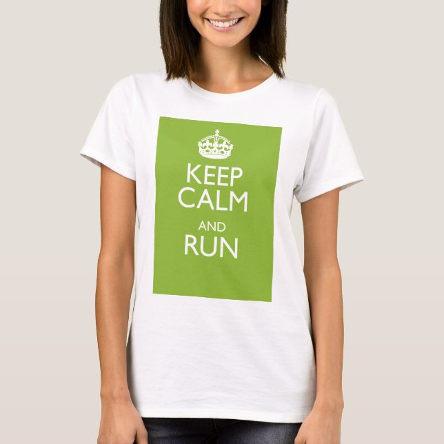 CAMISETA MANTENHA A CALMA E FUNCIONE-A (Frente)