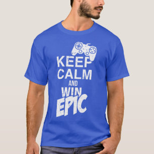 Camiseta Mantenha a calma e ganhe o Nerd do jogo da control