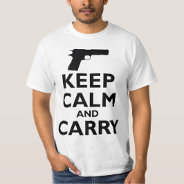 Camiseta Mantenha a calma e leve - a ?a alteração
