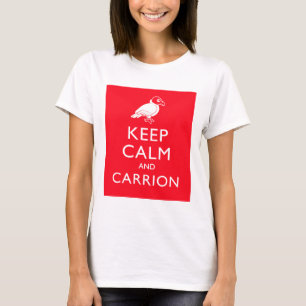 Camiseta Mantenha a calma e o cadáver