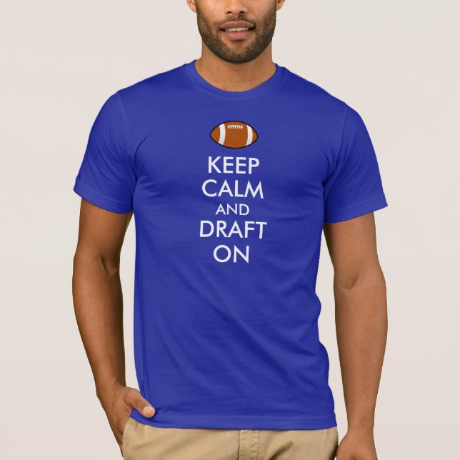 Camiseta Mantenha a calma e o esboço sobre (Frente)