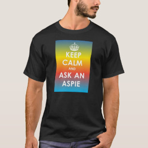 Camiseta Mantenha a calma e peça a um Aspie-multipanel o