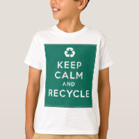 Mantenha a calma e recicl