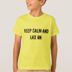 Camiseta Mantenha a calma e relaxado na juventude T-shrit