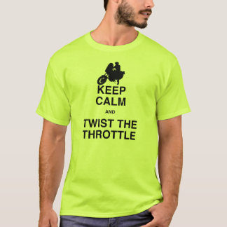 Camiseta Mantenha a calma e torça o regulador de pressão -
