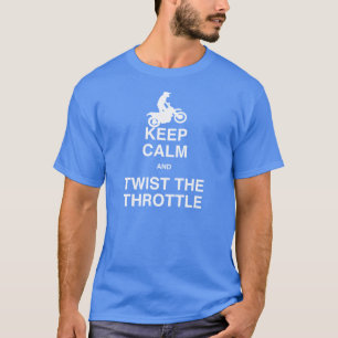 Camiseta Mantenha a calma e torça o regulador de pressão