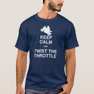 Camiseta Mantenha a calma e torça o regulador de pressão