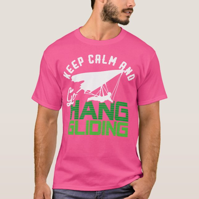 Camiseta Mantenha a Calma e Vá de Asa Delta (Frente)