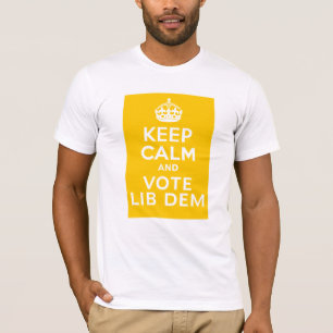 Camiseta Mantenha a calma e vote o ~ Reino Unido político
