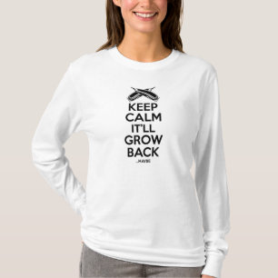 Camiseta Mantenha a calma: Humor da barbearia