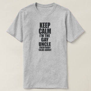 Camiseta MANTENHA A CALMA que eu sou O TIO ALEGRE TODOS