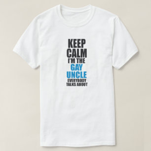 Camiseta MANTENHA A CALMA que eu sou O TIO ALEGRE TODOS